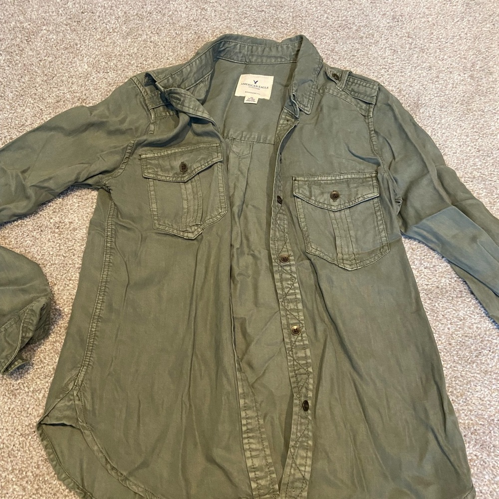 American Eagle Boyfriend Button Down